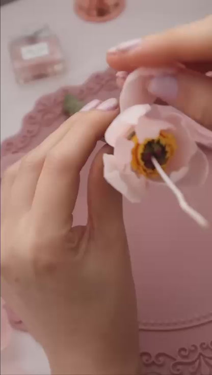 Curso Velas: Tallos, Peonias y Rosas